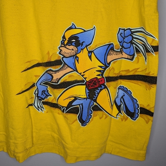 Vintage 90s Marvel comics wolverine wrap around X-Men Tshirt size men's Large - Picture 4 of 8